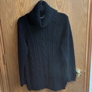 Carolyn Taylor Black Cowl Neck Sweater